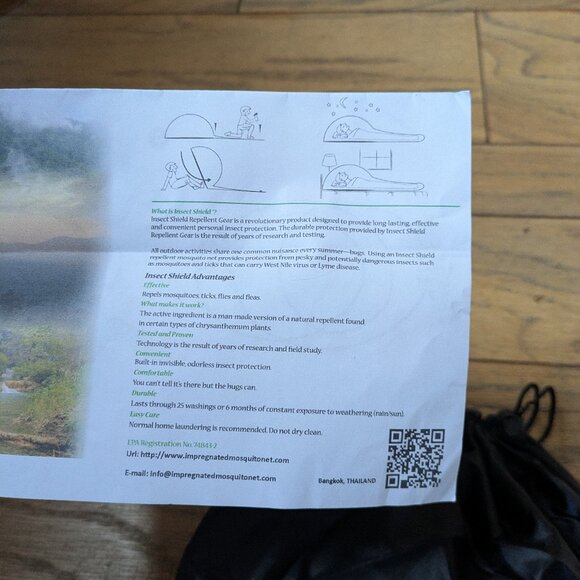 Insect Shield Impregnated Mosquito Net – Lightweight & Odorless, Outdoor Camping - Picture 6 of 8